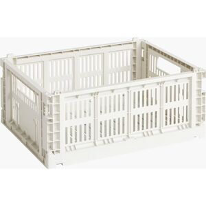 HAY Off White Medium Recycled Polypropylene Stackable Colour Crate